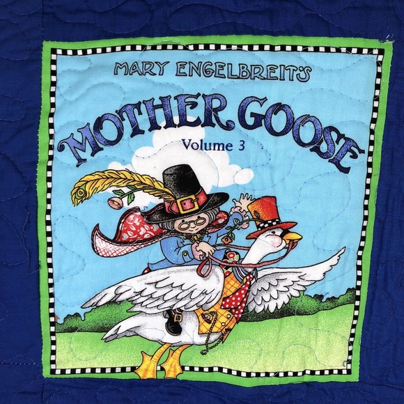 Handmade Mary Engelbreit Nursery Rhymes Mother Goose Quilt Baby Crib Wallhanging - Picture 2 of 12
